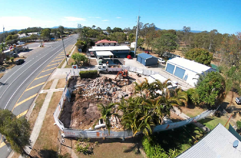 BIRD’S EYE VIEW: The old Miriam Vale Ambulance Station was demolished last week. BIRD’S EYE VIEW: The old Miriam Vale Ambulance Station was demolished last week.